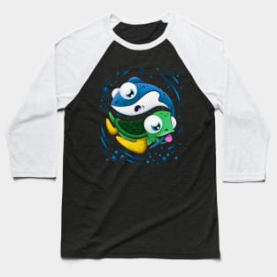 Cute Gift Funny Baby Turtle & Stingray Playing Baseball T-Shirt